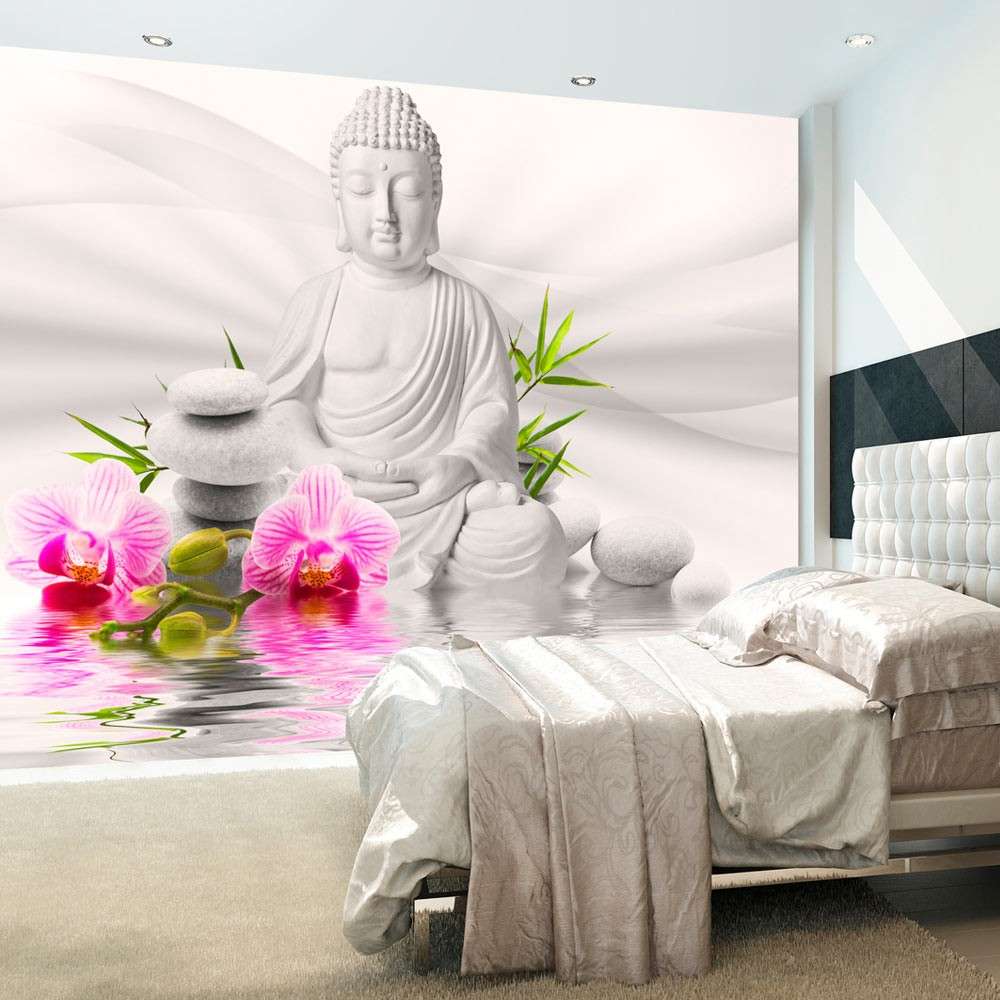 Fototapeta  Budda i orchidee