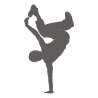 Szablon malarski breakdance PXD08 dla dzieci | Dekormania