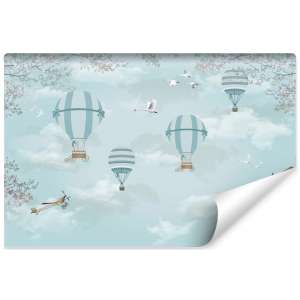 Fototapeta Balony I Samoloty Retro