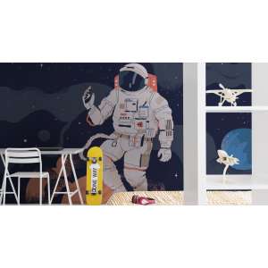 Fototapeta Astronauta W Kosmosie I Planety