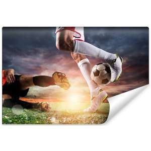 Fototapeta Piłkarze Podczas...