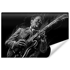 Fototapeta Narysowany muzyk...