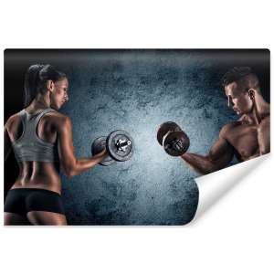 Fototapeta Umięśniony...