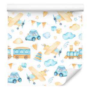 Tapeta Autka i samoloty...