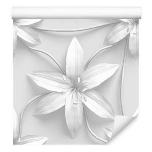 Tapeta Czarno-białe lilie...