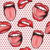 Tapeta Usta W Stylu Pop-Art