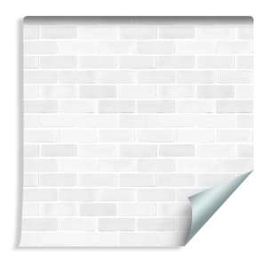 Tapeta Cegła Biało-Szara...