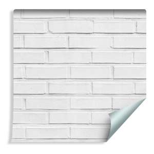 Tapeta Cegła Biało Szara...