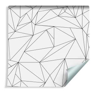 Tapeta Czarno-Biały Wzór Geometryczny