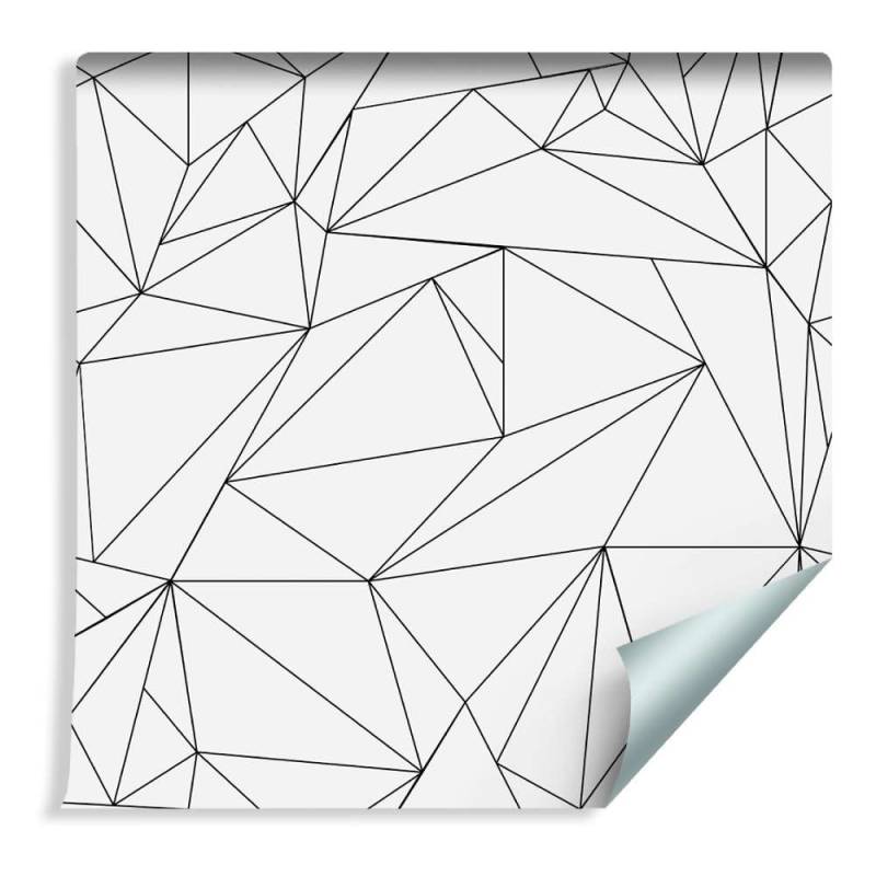 Tapeta Czarno-Biały Wzór Geometryczny