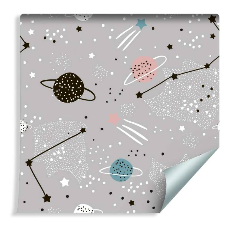 Tapeta Dla Dzieci - Kosmos W Stylu Skandynawskim