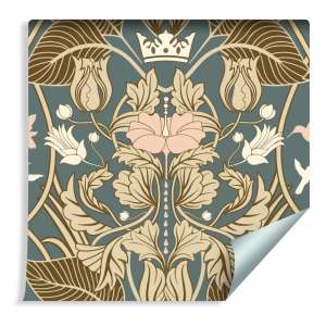 Tapeta Roślinne Ornamenty Retro