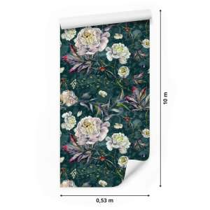 Tapeta Kwiaty Piwonie Vintage