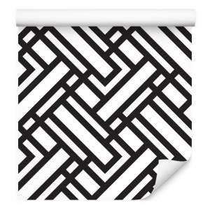 Tapeta Czarno - Białe Wzory Geometryczne