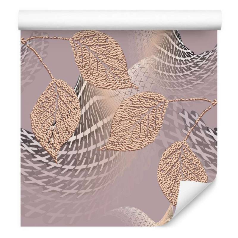 Tapeta Z Głębią, 3D, Optyczna, Liście, Do Sypialni