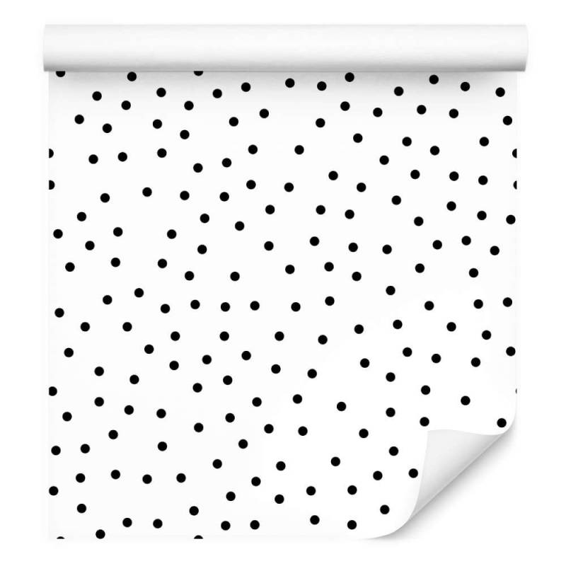 Tapeta Minimalistyczne Czarne Kropki