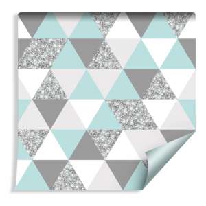 Tapeta Geometryczna-Kolorowe Trójkąty
