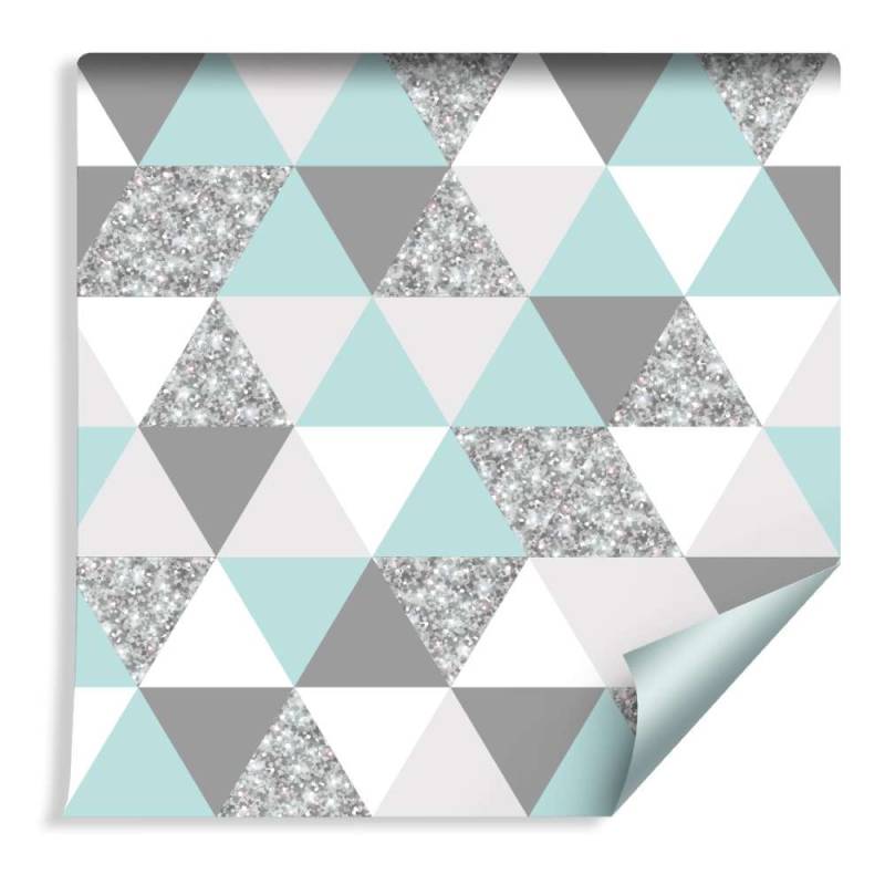 Tapeta Geometryczna-Kolorowe Trójkąty