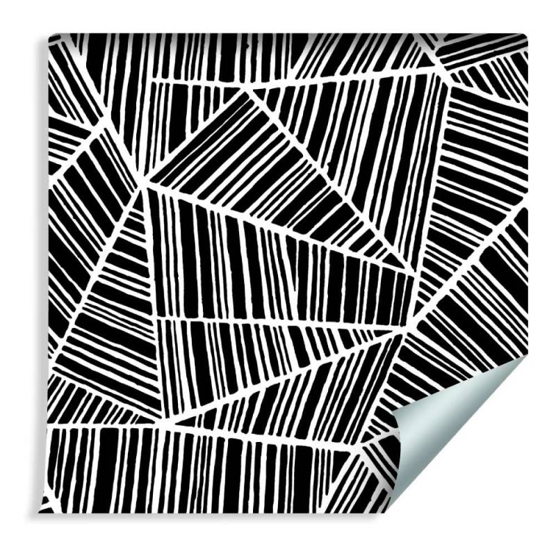 Tapeta Czarno-Białe Wzory Geometryczne