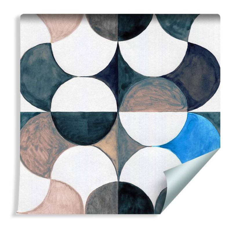 Tapeta Geometryczna-Abstrakcja Malowana Akwarelą