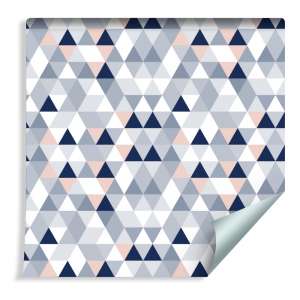Tapeta Geometryczna - Trójkąty W Pastelowych Barwach