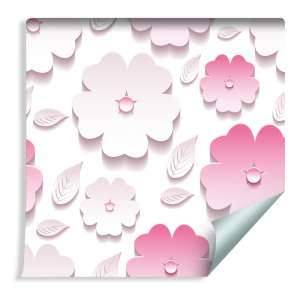 Tapeta Kwiaty I Liście -...