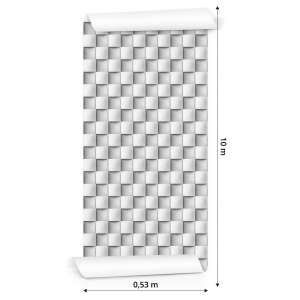 Tapeta Modernistyczna Mozaika - Efekt 3D