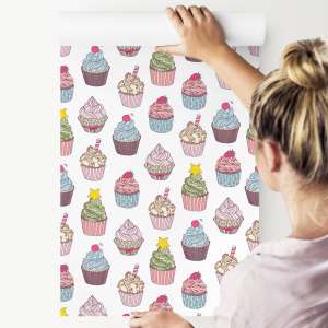 Tapeta Do Kuchni-Kolorowe Muffinki