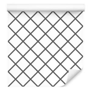 Tapeta Optyczna W Kratkę, Nowoczesna Do Sypialni