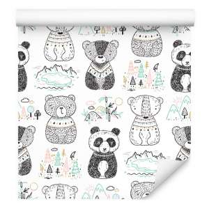 Tapeta Misie Panda Drzewa