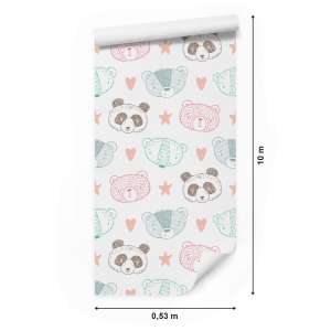 Tapeta Misie Panda Niedźwiadki