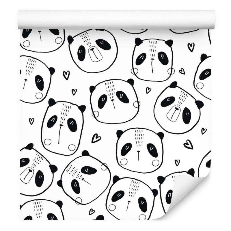 Tapeta Pandy Z Serduszkami