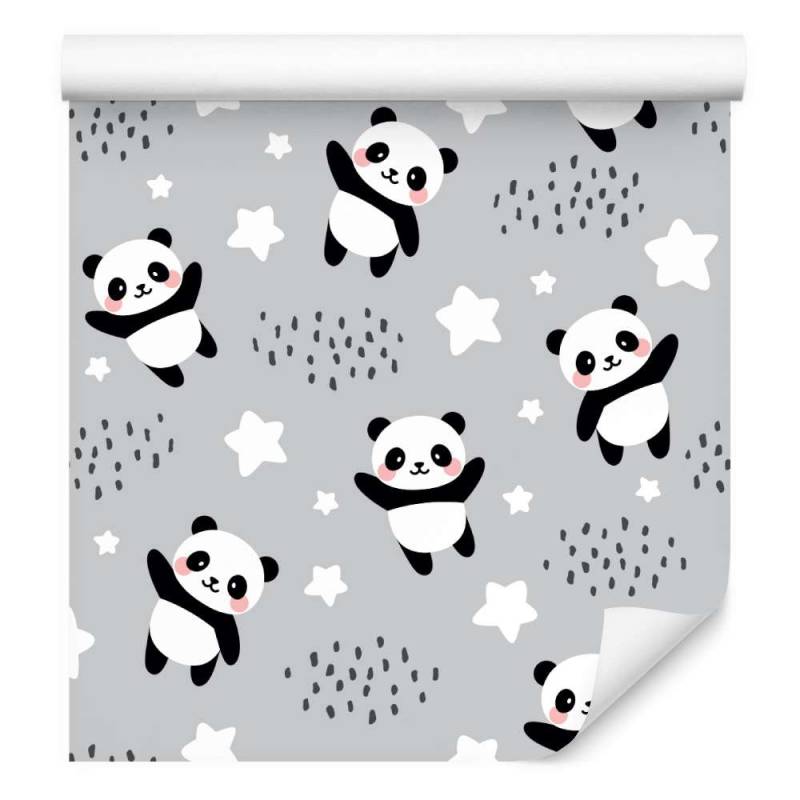 Tapeta Pandy Wśród Gwiazdek