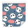 Tapeta Pandy Z Sercami W Tle