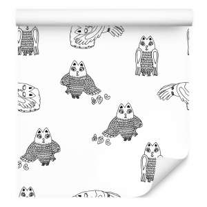 Tapeta Śpiące Sowy...