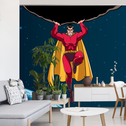 Fototapeta Superbohater W Kosmosie