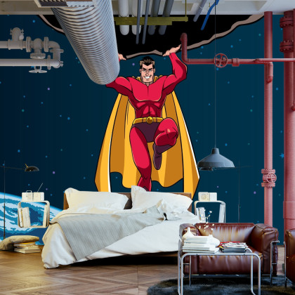 Fototapeta Superbohater W Kosmosie