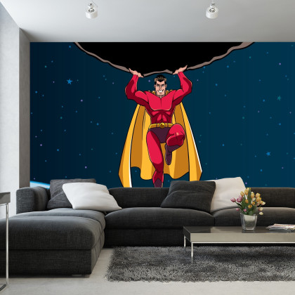 Fototapeta Superbohater W Kosmosie