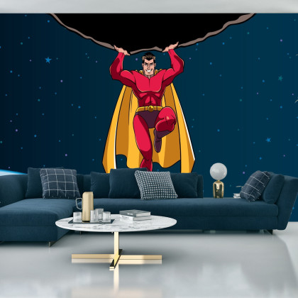 Fototapeta Superbohater W Kosmosie