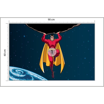 Fototapeta Superbohater W Kosmosie