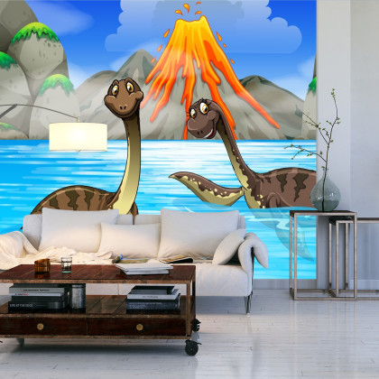 Fototapeta Dinozaury W Wodzie