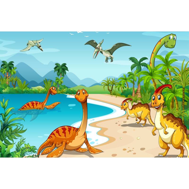 Fototapeta Dinozaury Na Plaży