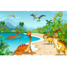 Fototapeta Dinozaury Na Plaży