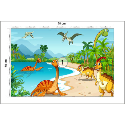 Fototapeta Dinozaury Na Plaży