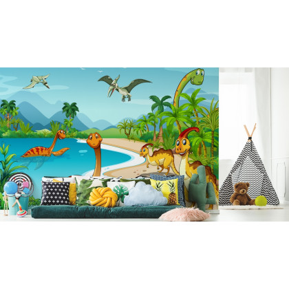 Fototapeta Dinozaury Na Plaży