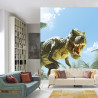 Fototapeta Wielki Dinozaur T-Rex I Palmy