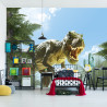 Fototapeta Wielki Dinozaur T-Rex I Palmy