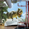 Fototapeta Wielki Dinozaur T-Rex I Palmy
