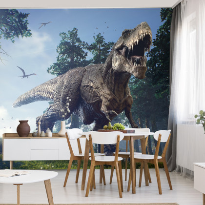 Fototapeta Tyranozaur W Lesie