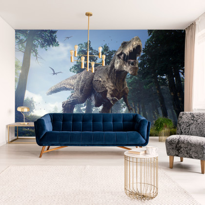 Fototapeta Tyranozaur W Lesie